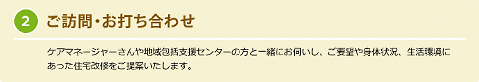 2. ご訪問・お打ち合わせ