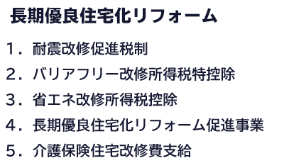 長期優良住宅化リフォーム