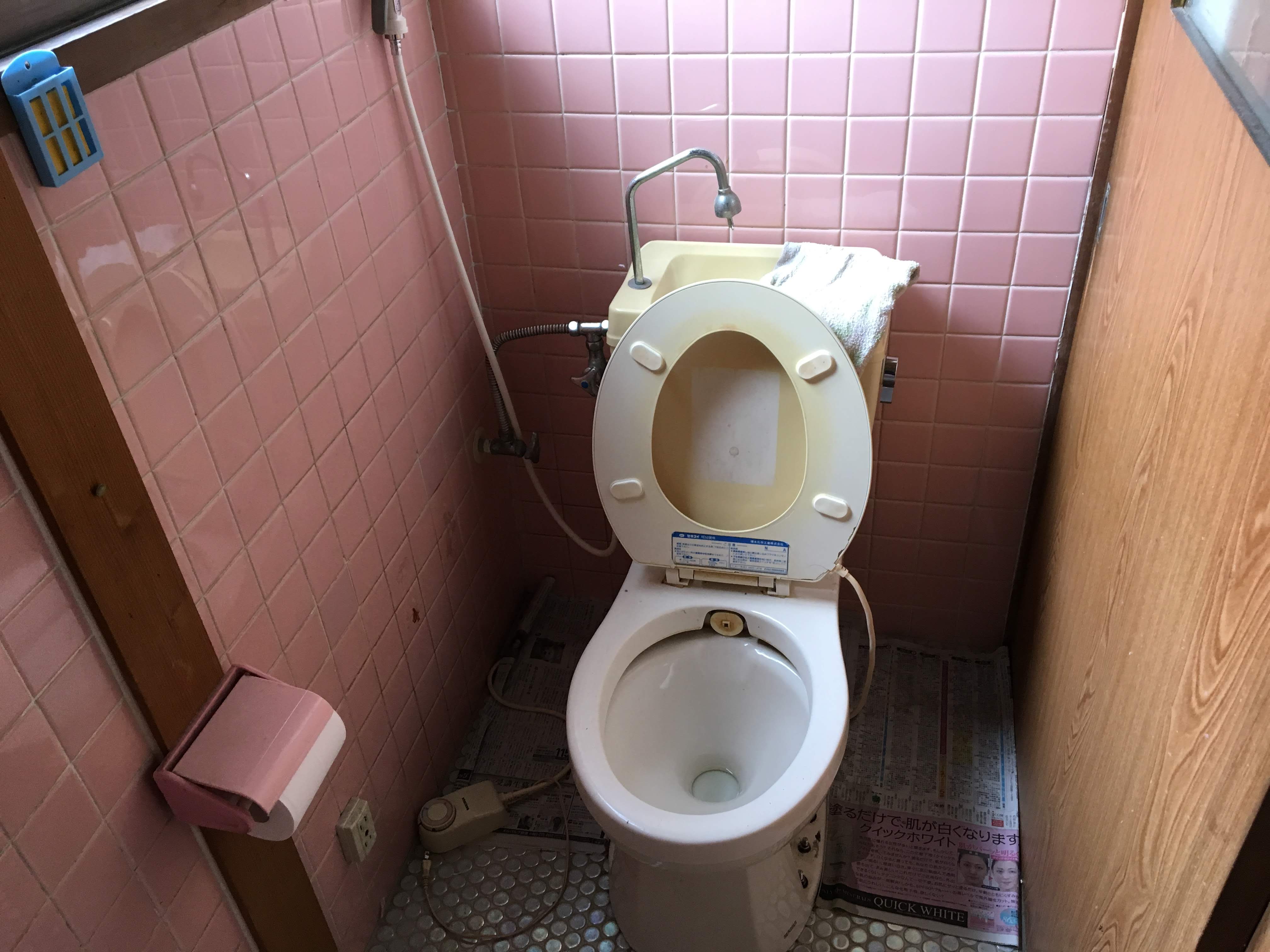 トイレは汲み取りトイレでした。
臭いなどとても困られておりました。