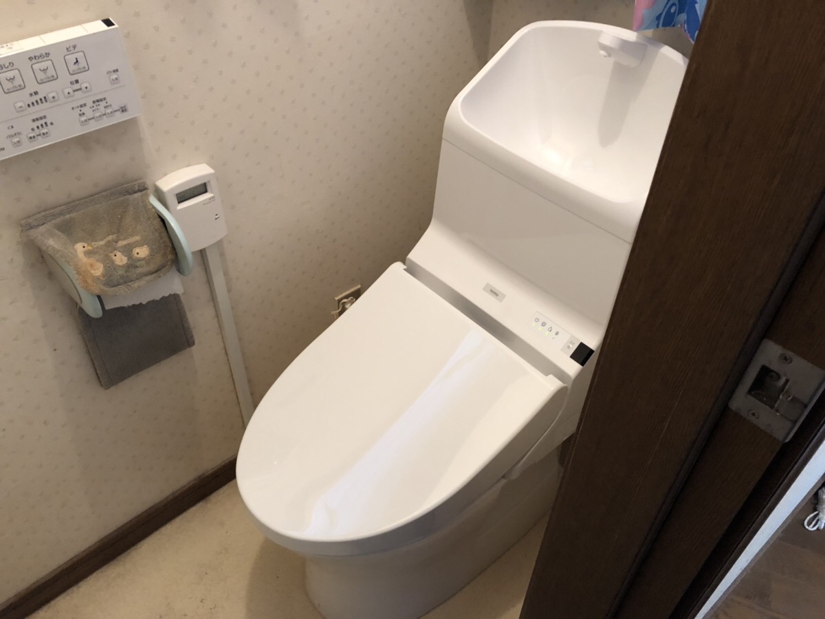 福山市駅家町にてトイレを交換しました！