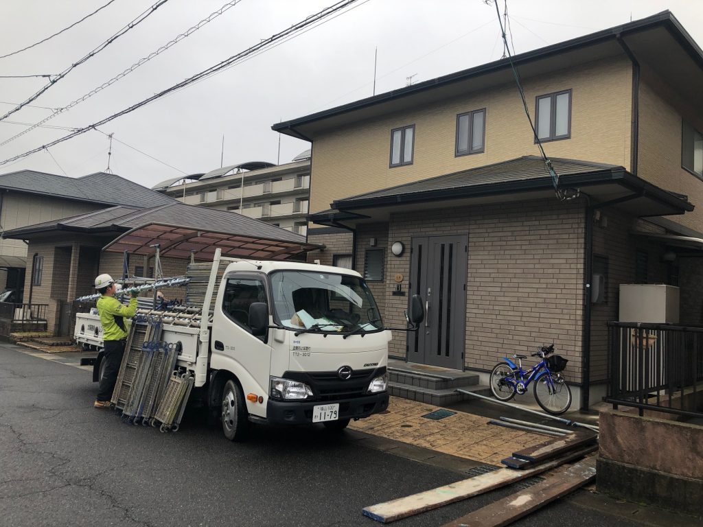 福山市駅家町Y様邸屋根、外壁塗装工事