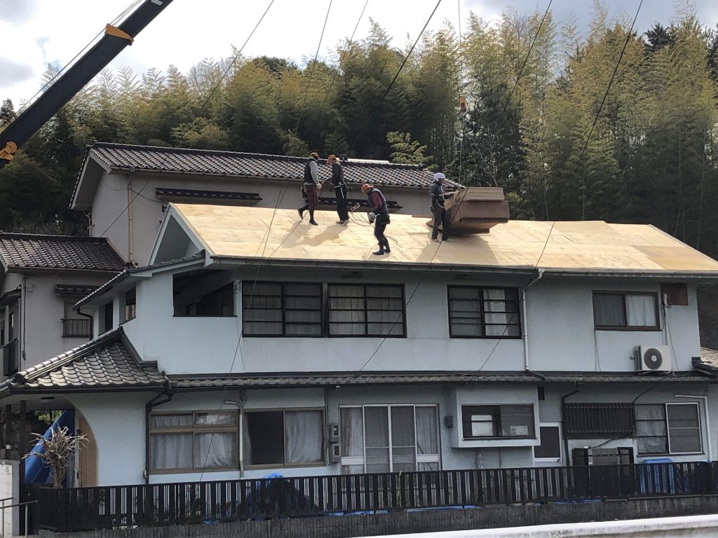 福山市芦田町にて屋根葺き替え工事完了いたしました。