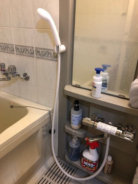 浴室のシャワー水栓お取替え